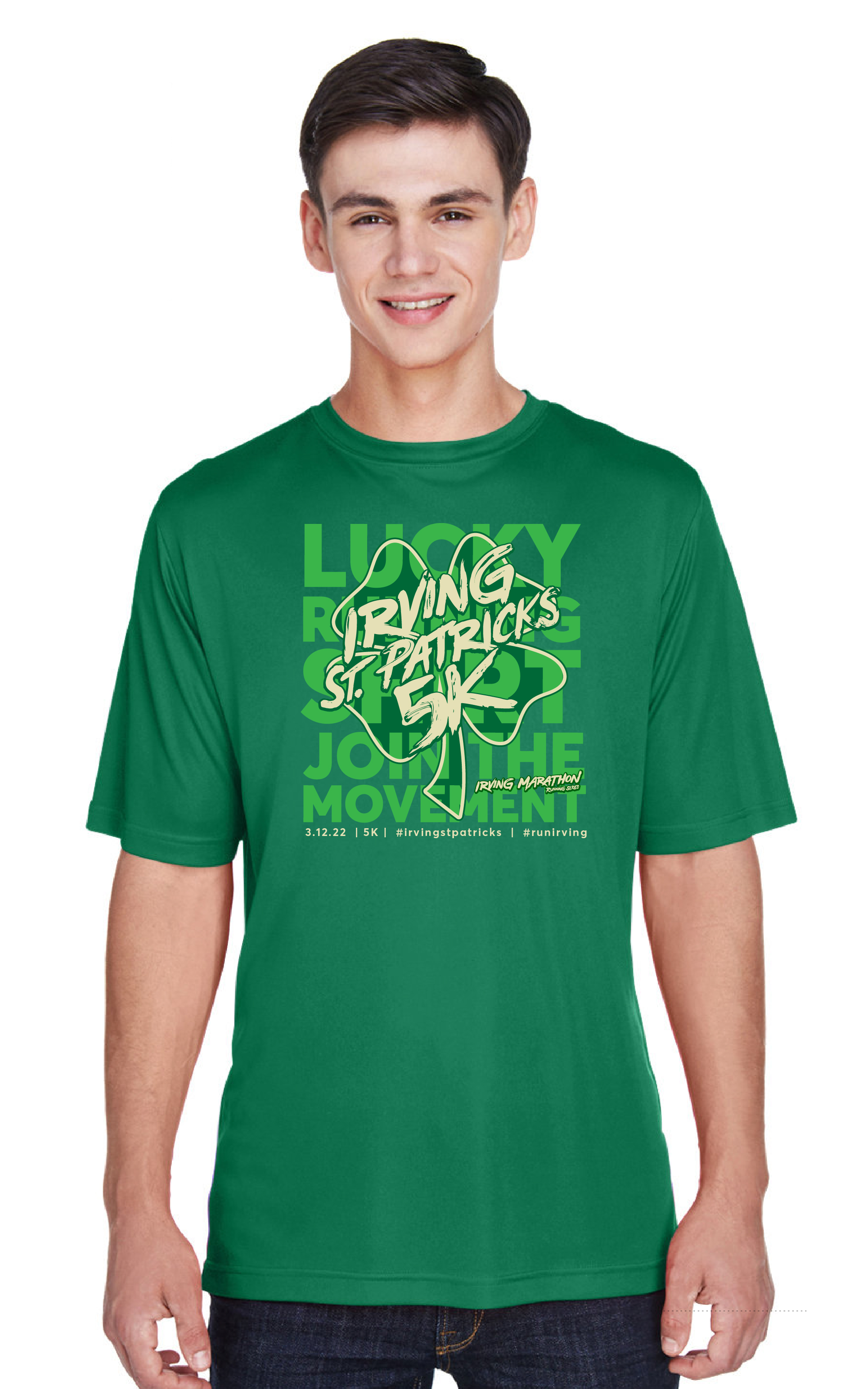 Irving St. Patrick s Lucky Running Shirt Irving Marathon Running Series Marathon Half Marathon 10K 5K in Irving TX Toyota Music Factory
